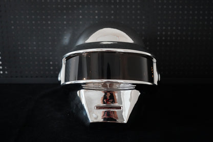 Thomas Bangalter LED Helmet, Daft Punk Silver Chrome Wearable Cosplay Prop