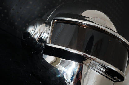 Thomas Bangalter LED Helmet, Daft Punk Silver Chrome Wearable Cosplay Prop