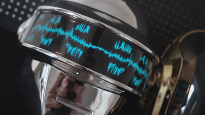 Daft Punk Gold Helmet Cosplay, Guy-Manuel Gold Chrome See Through Wearable Helmet Replica